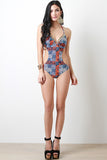 Chain Trim Patch Print Monokini